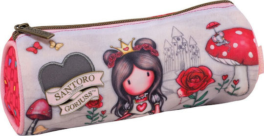 Graffiti Gorjuss Pencil Case Barrel Red