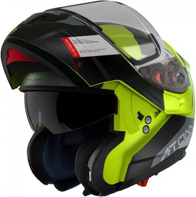 MT Atom SV Flip-Up Helmet ECE 22.05 1700gr Fluo Yellow