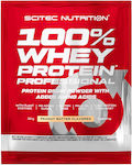 Scitec Nutrition 100% Whey Professional with Added Amino Acids Whey Protein Gluten Free with Flavor Peanut Butter 30gr