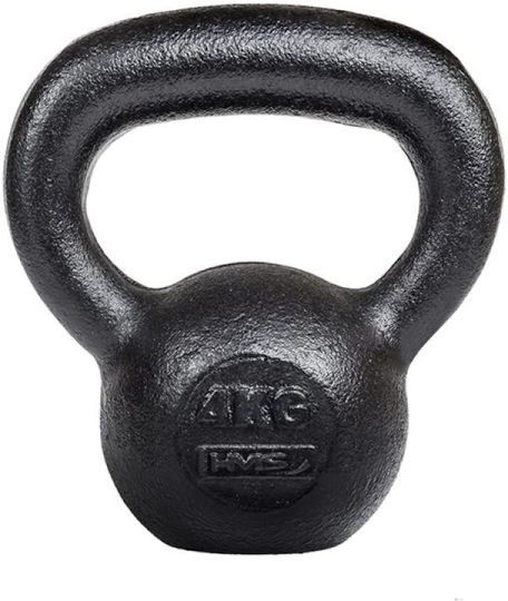 HMS KZG04 Kettlebell aus Gusseisen 4kg Schwarz