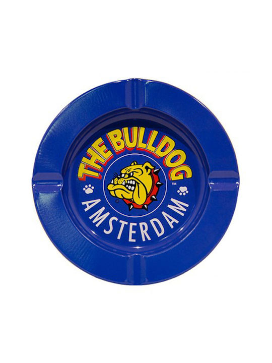 The Bulldog Amsterdam Metallic Cigarette Ashtray Blue