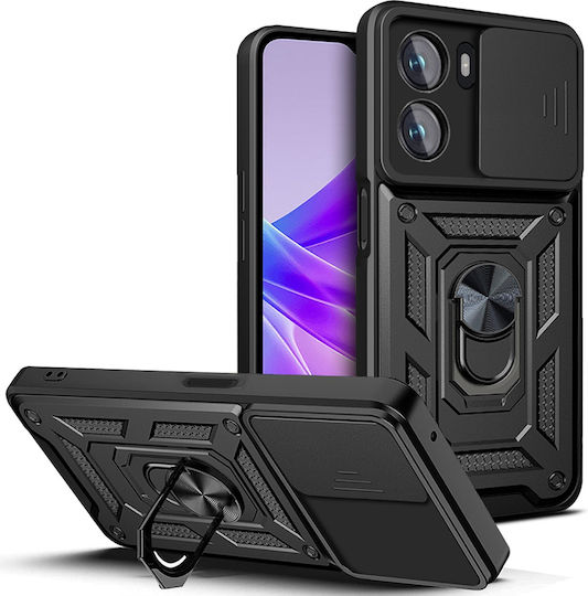 Techsuit Camshield Back Cover Πλαστικό / Σιλικόνης Μαύρο (OnePlus Nord N20 SEOppo A57 4G)