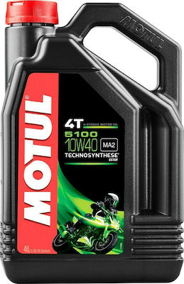 Motul 5100 Motorcycle Oil for Four-Stroke Engines 10W-40 4lt