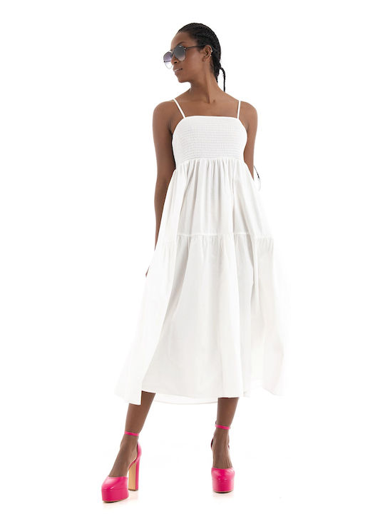 Glamorous Καλοκαιρινό Mini Φόρεμα Λευκό