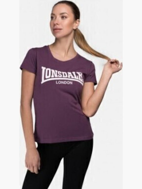 Lonsdale Cartmel Γυναικείο T-shirt Μωβ