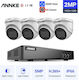 Annke Surveillance System 4 Cameras Cameras Analog 1080p with Recorder DVR