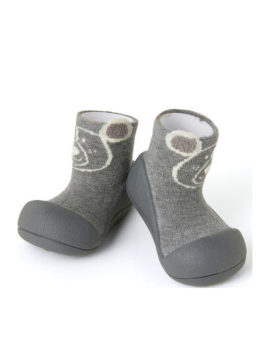 Attipas Kids' Long Slipper Socks Gray