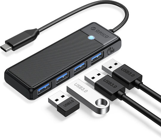 Orico USB-Hub 4 Anschlüsse USB 3.0 mit USB-C Anschluss