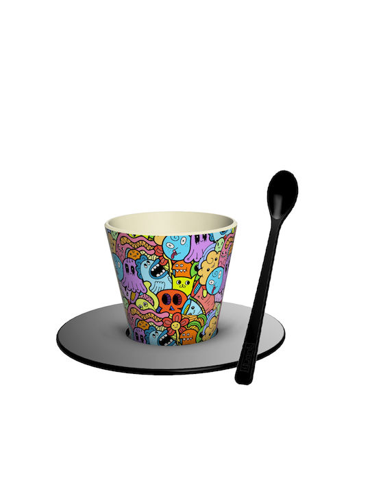 Total Gift Tasse Kaffee Kunststoff Mehrfarbig 90ml
