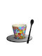 Total Gift Tasse Kaffee Kunststoff Mehrfarbig 90ml