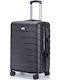 Lavor Medium Hard Black Suitcase With 4 Wheels Height 66cm