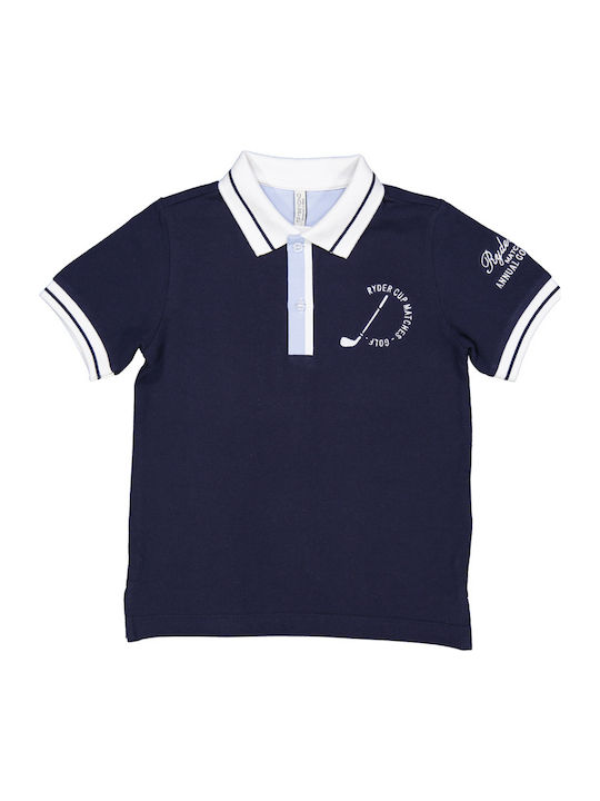 Παιδικό Polo Κοντομάνικο Navy Μπλε