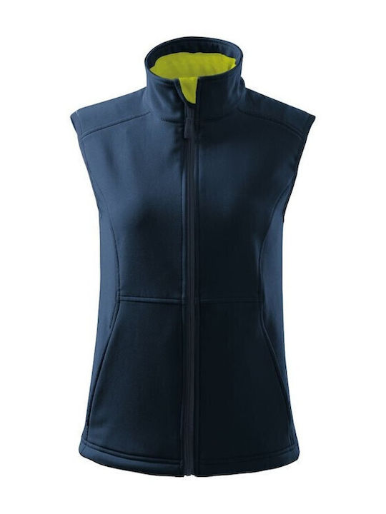 Softshell Γυναικείο Αμάνικο Μπουφάν Navy Μπλε