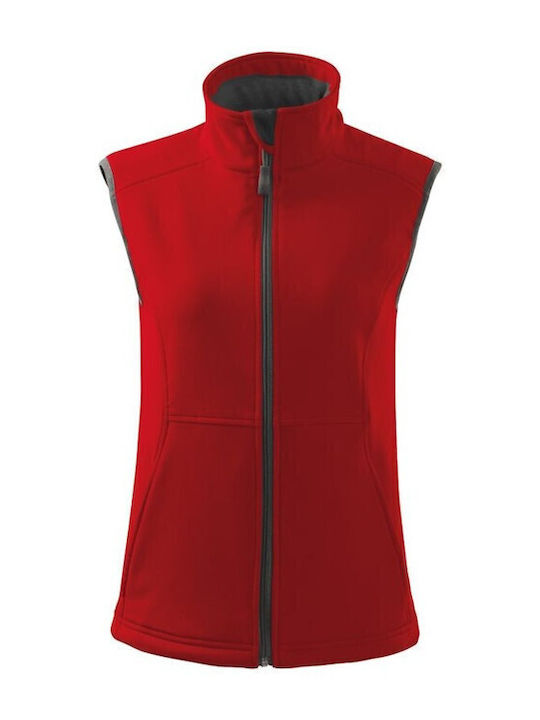Softshell Γυναικείο Αμάνικο Μπουφάν Κόκκινο