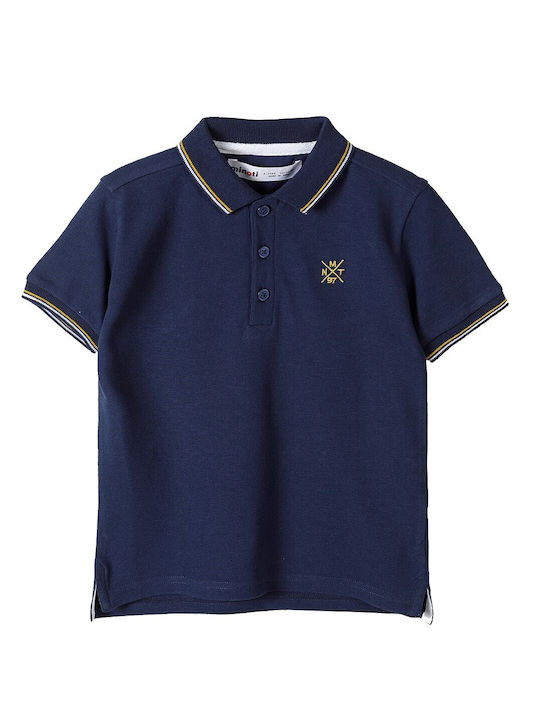 Minoti Kids Polo Short Sleeve Navy Blue