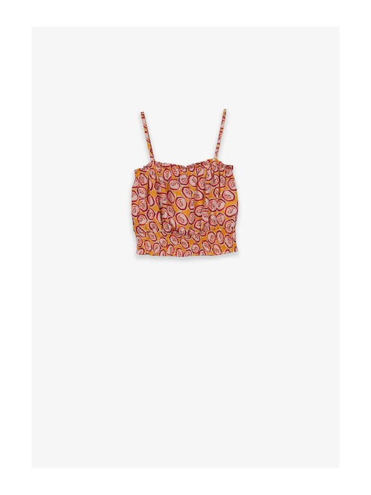 Kinder-Crop-Top Ärmellos Mehrfarbig
