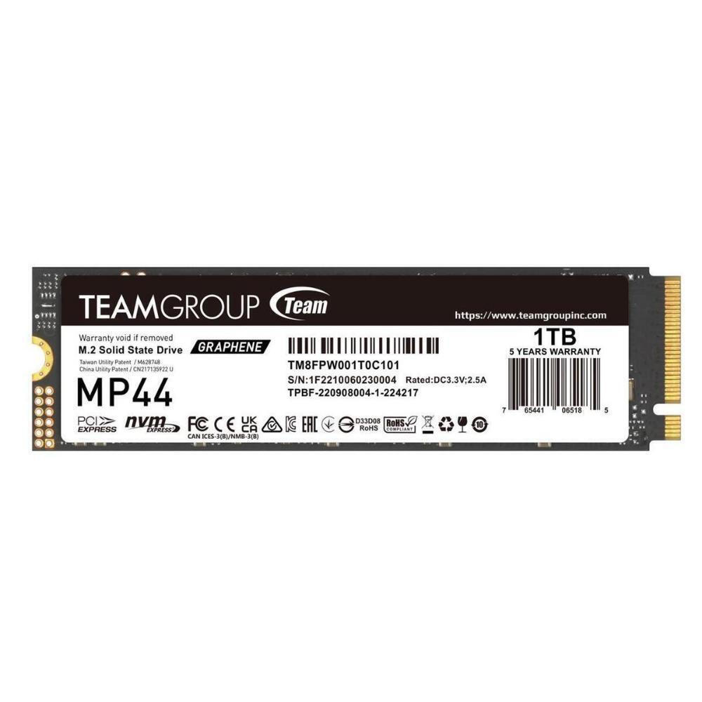 TeamGroup MP44 Graphene SSD 1TB M.2 NVMe PCI Express 4.0