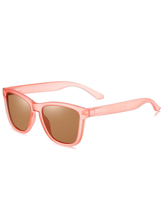 Moscow Mule Sunglasses with Pink Plastic Frame and Brown Polarized Lens MM/3332/14