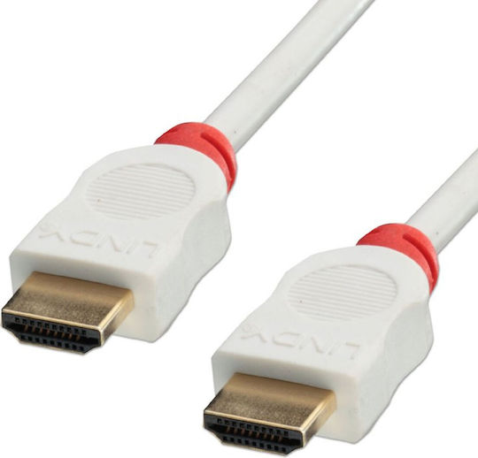 Lindy HDMI 2.0 Premium High Speed 4K 60Hz HDR Cable HDMI male - HDMI male 3m Λευκό