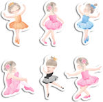 Ballerina stickers 10cm / 8pcs