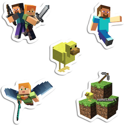 Minecraft Stickers 10cm / 8pcs