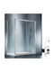 Starlet Slider Διαχωριστικό Ντουζιέρας με Συρόμενη Πόρτα 154-157x180cm Clear Glass Chrome