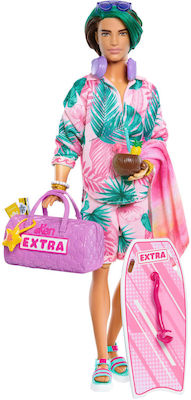 Barbie Κούκλα Ken Travel With Beach Fashion, Barbie Extra Fly για 3+ Ετών