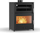 Thermiki ATS 90-50 Masina Oțel Soba pe lemne 17.5kW Negru