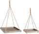 Bizzotto Decorative Garden Wooden 60cmx20cmx8.5cm 2pcs 0347203