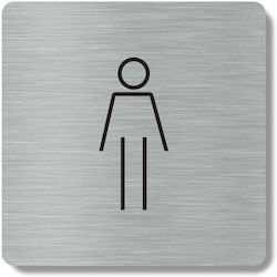 Mk Πινακίδα WC Ανδρών 10x10cm HTA91 Mk Πινακίδα WC Ανδρών 10x10cm HTA91