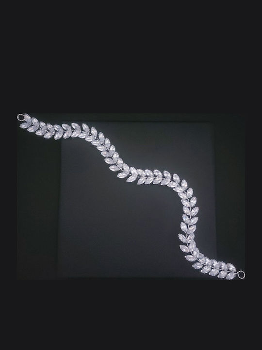 Νυφικό Headpiece Zircon 30 Cm