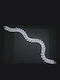 Νυφικό Headpiece Zircon 30 Cm