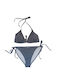 Bikini-Set einfarbig GRAU