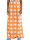 Glamorous Γυναικεία Ψηλόμεση Υφασμάτινη Παντελόνα σε Πορτοκαλί Χρώμα