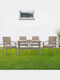 Garden & Outdoor Furniture Set Callan 5 Pieces Cappuccino