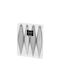 Hängender Stalaktit Ornament Silber mit Glitzer Set 4Stück