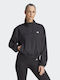 Adidas AEROREADY Train Essentials Woven Quarter-Zip Track Jachetă Hanorac pentru Femei Neagră