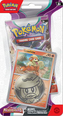 Pokemon Pokémon Pachete TCG Scarlet & Violet Paldea Evolved Checklane Blister - Growlithe