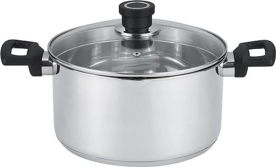Luigi Ferrero Tiefer Edelstahl-Topf 3.2Es / 20cm