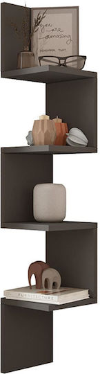 Corner Shelf Belinda Anthracite 22x22x117.2cm