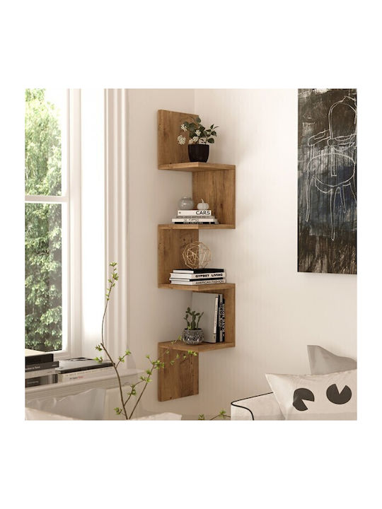 Wall Shelf Belinda Beige 22x22x117.2cm