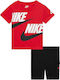 Kids' Set with Shorts Summer 2pcs Red
