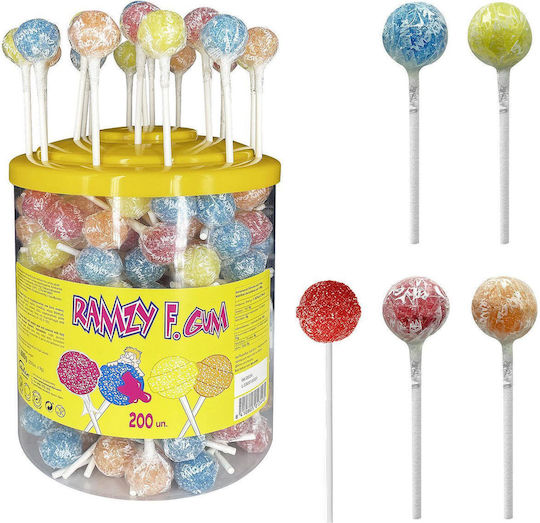 Yammi's Lollipop with Flavor with Gum & Sour Coating 1pcs 9gr