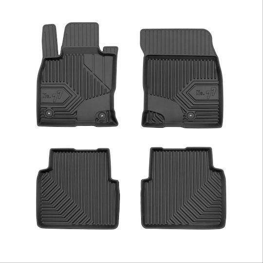 Frogum Set of Front and Rear Mats 4pcs for Ford Kuga 2019 Black