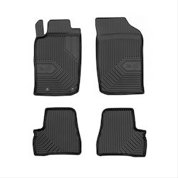 Frogum Σετ Μπροστινά και Πίσω 4τμχ για Peugeot 206 1998-2009 Μαύρα