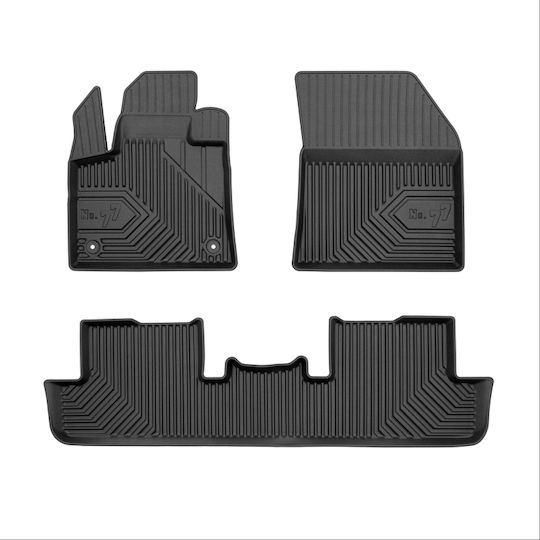 Frogum Σετ Μπροστινά και Πίσω Πατάκια 4τμχ για Peugeot 3008 2016-2024 Μαύρα