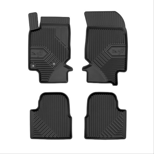 Frogum Σετ Μπροστινά και Πίσω Πατάκια 4τμχ για Peugeot 2008 Citroen C4 2008-2019 Μαύρα
