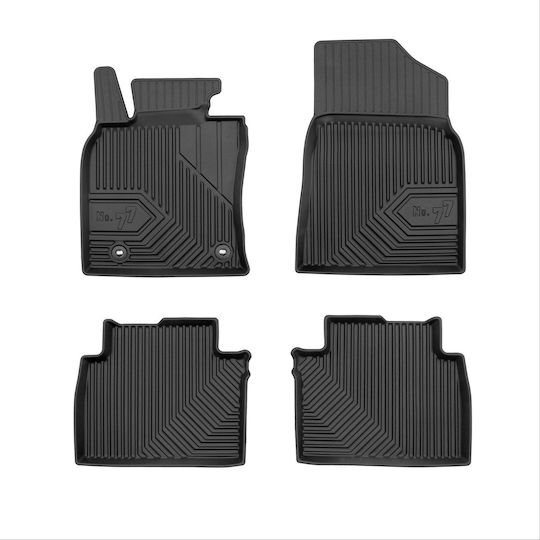 Frogum Set of Front and Rear Mats 4pcs for Toyota Camry 2017 Black