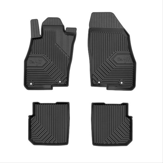 Frogum Set Covorașe Față și Spate 4buc din Furtun pentru Alfa Romeo Mito 2008-2018 Negre