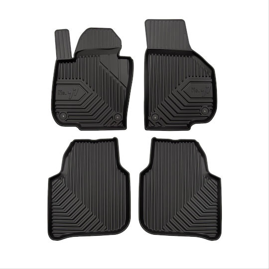 Frogum Set of Front and Rear Mats 4pcs for Skoda Superb 2008-2015 Black